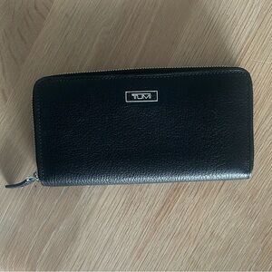 Tumi Black Zip-Around Wallet